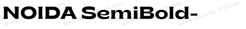 NOIDA SemiBold字体转换